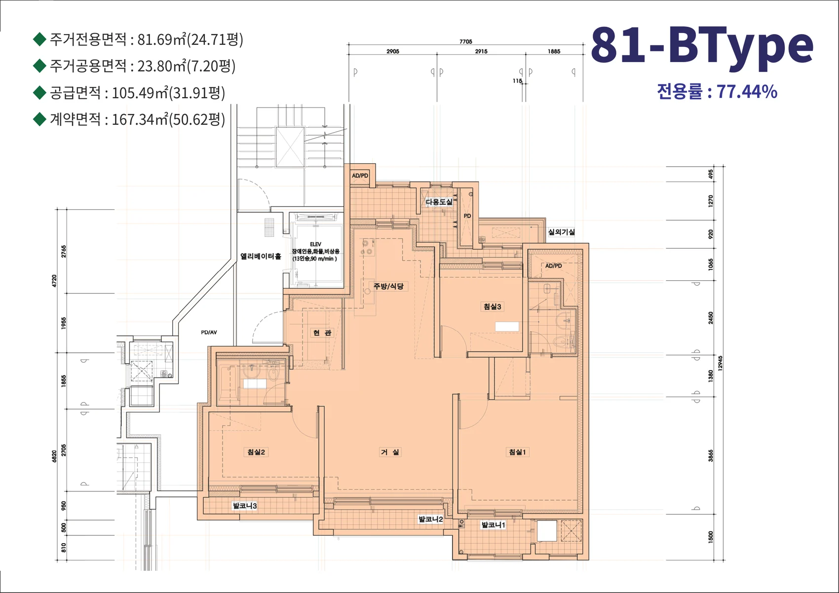 81B타입 평면도